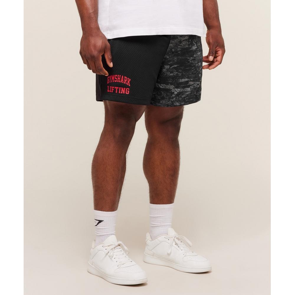 Gymshark Lifting Mesh 5  Shorts Ash Grey A4b7v Gdlx