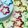 Loose Beads 10Pcs Star Pendant 30mm Imitation Metal Acrylic DIY Jewelry Accessories for Necklace Earrings Making Fashion