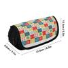 Pen Case Large Capacity Durable 300D Polyester Metal Zipper with Two Compartments for Pens Ruler Scissors Students for Students