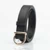 Fashionable and Retro Gold Needle Buckle Faux Leather Women's Belt, Individual and Simple Decoration, Suit Jeans, Dress Belt