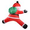 5.9ft Xmas Inflatable Santa Outdoor Decoration Climbing Santa with Present Bag Blow Up Decor Built In LED Light for