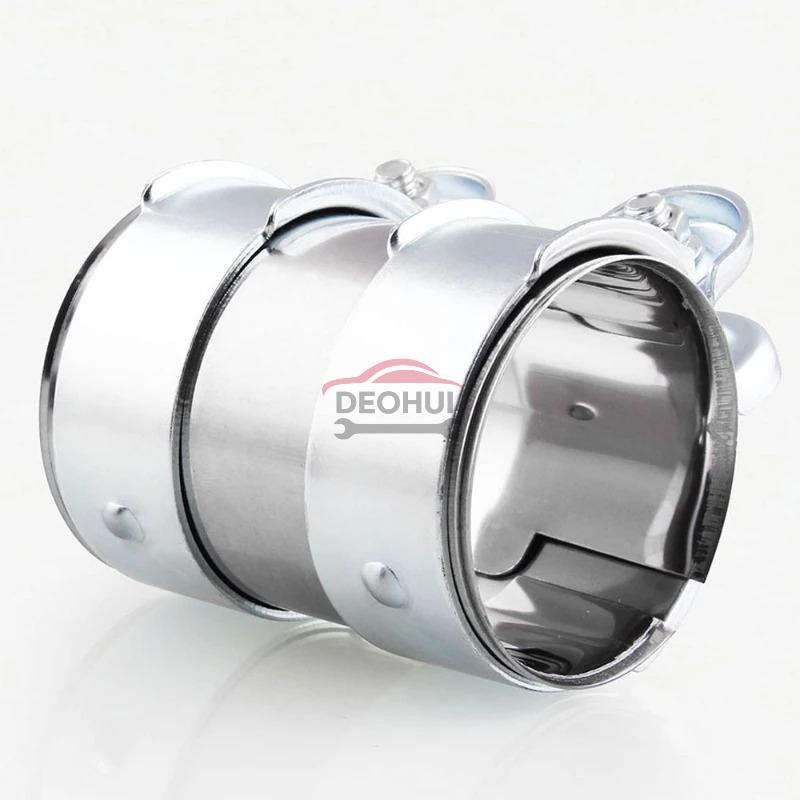 CSDOH Clamp Stainless Steel 45mm 50mm 55mm 60mm 65mm 70mm 76mm Exhaust Tube Pipe Connector Joiner Sleeve Clamp Adjustable Tip