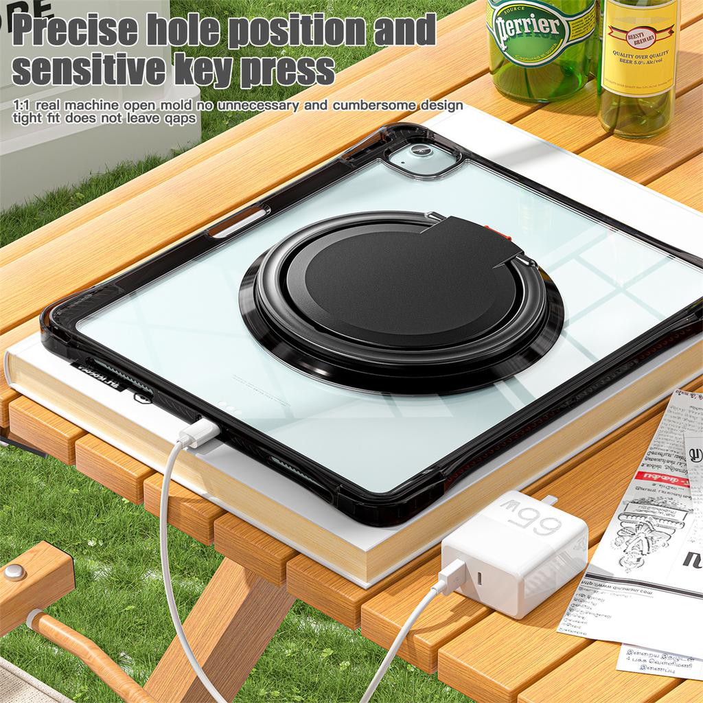 For iPad Air 13 (2025)/(2024)/Pro 12.9 (2022)/(2021)/(2020)/(2018) Case with Shoulder Strap Kickstand Tablet Cover