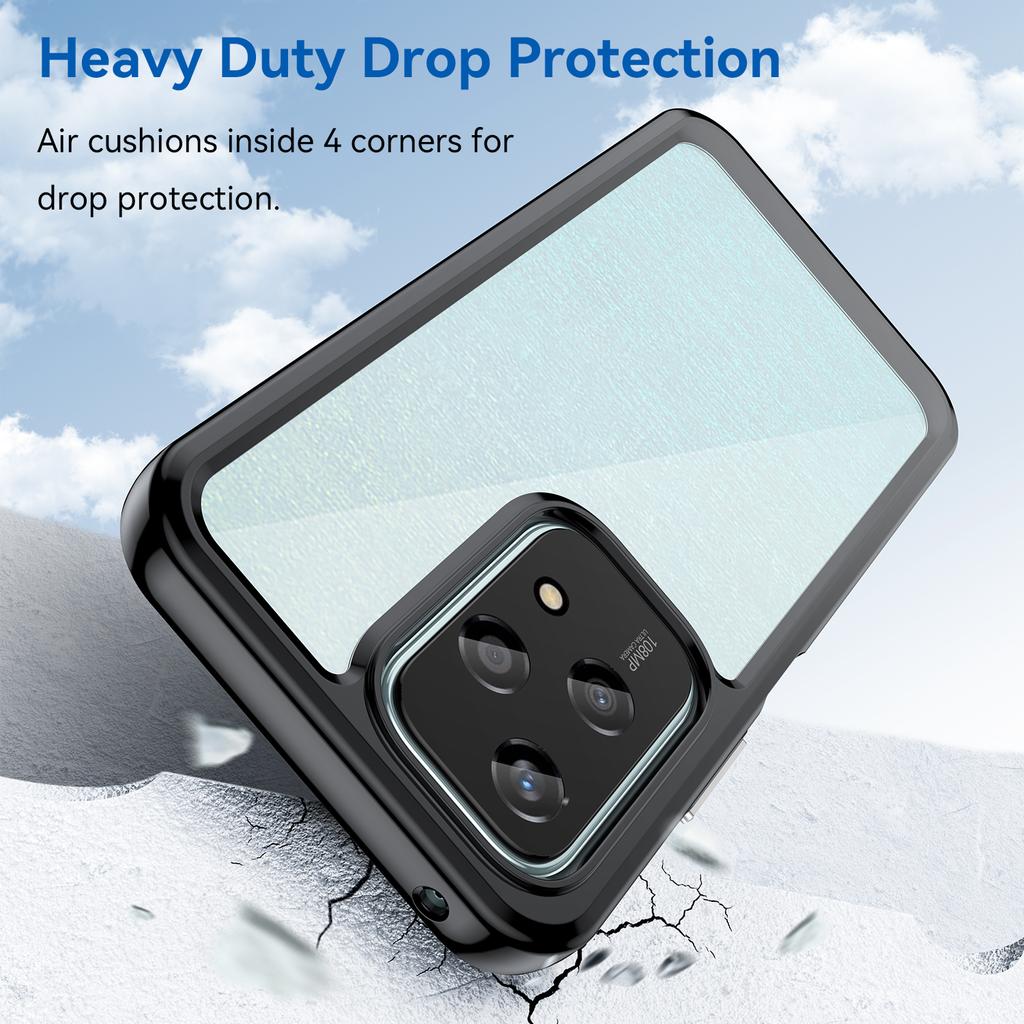 For Honor 200 Lite Case Colorful Frame TPU+Acrylic Clear Back Phone Cover