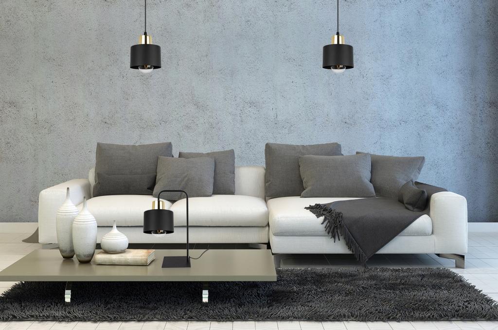 MODERN NIGHT TABLE LAMP BLACK LED LAMP