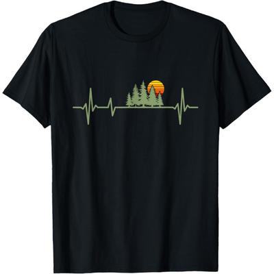 Trees Wildlife Nature Heartbeat Forest T-Shirt