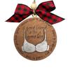 Funny Bra Ornament Double-layer Christmas Decoration Pendant Christmas Tree Ornaments Friends Like Decoration