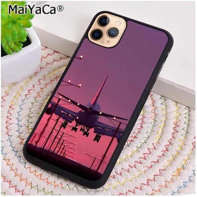 Pink Travel Aircraft Airplane Phone Case For iPhone 17 Air 16 pro max 15 14 plus 12 13 Shell Cover coque