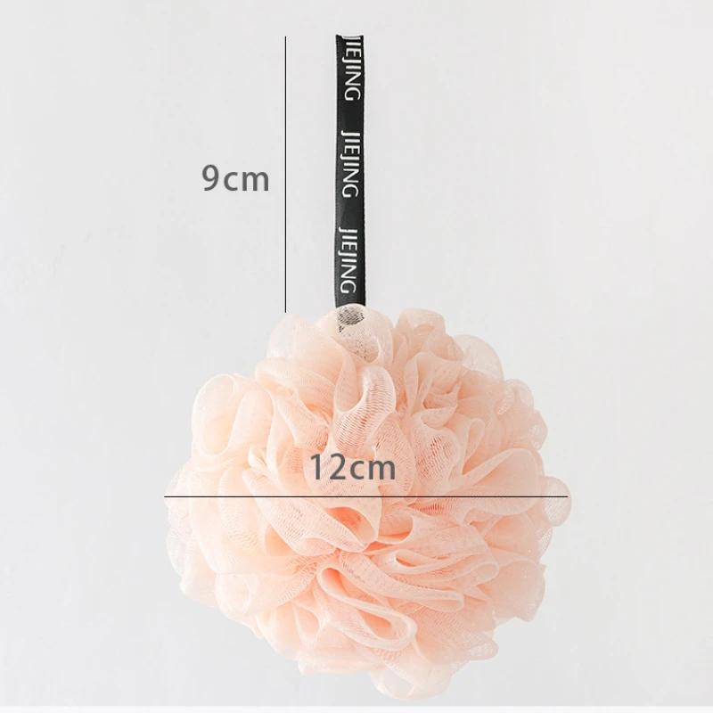Weiche Netz-Bade-Schwammbälle Körperreiniger Peeling-Schrubber Badekugel Nylon-Reinigungspinsel Duschquaste Badeblume