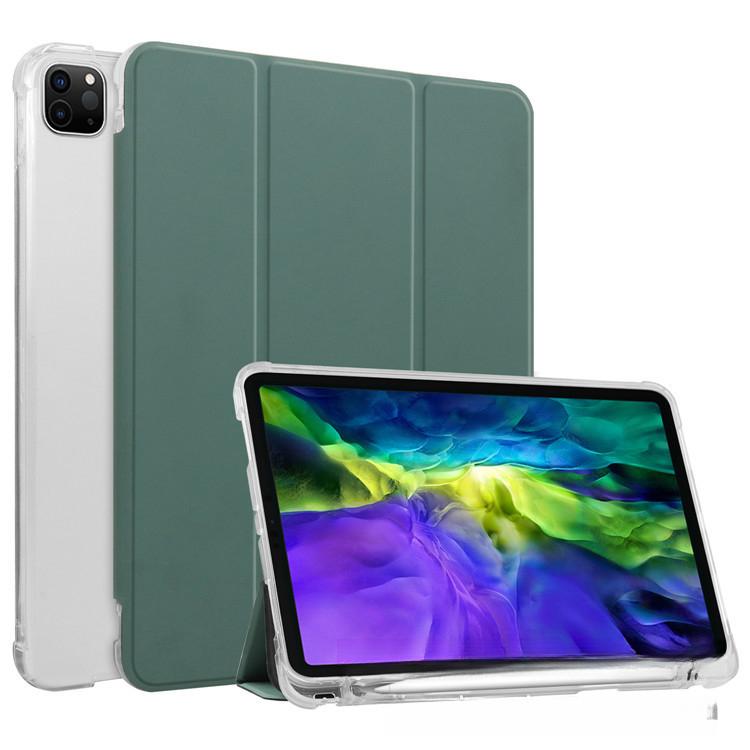 For IPad 10.2inch Pen Slot Protective Case 10.9inch Airbag Anti-Drop Air45 Pro11 Transparent