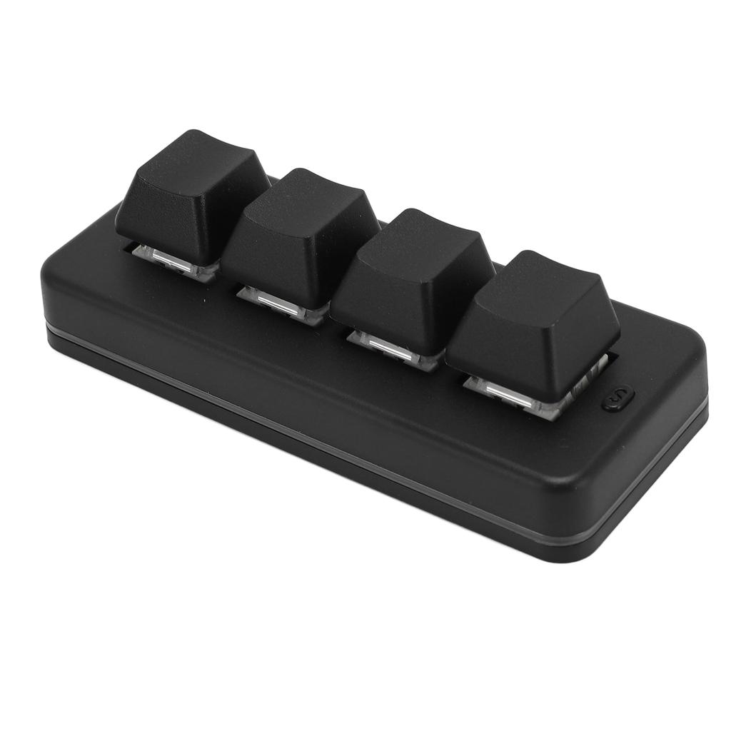 Wireless Bluetooth Wired USB 4 Key Keypad Mechanical Gaming Keyboard Programmable Macro Keyboard RGB Backlit for Phone