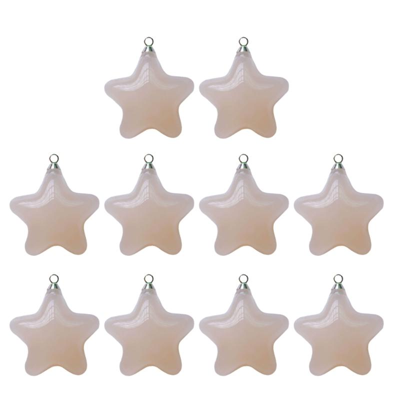 

10 Pieces Star Pendant Star Charm Colorful Jewelry Accessory Resin Material Jewelry Findings Perfect Gift for Women Girl
