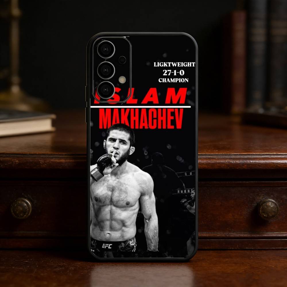 P4P Islam M-Makhachev Handyhülle Für Samsung S25,24,21,22,23,30,Ultra,20,Plus,Fe,Lite,Note Weiche Schwarze Hülle