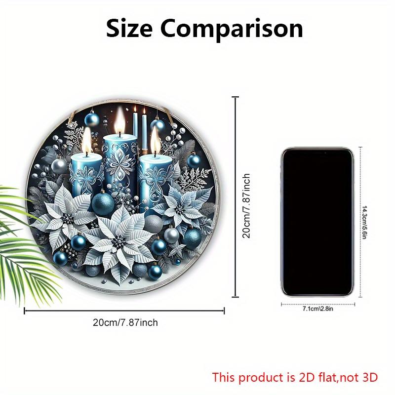 Christmas Wooden Sign - Navidad Plaque for Front Door, Wall Hanging Decor - Ideal Christmas Decoration