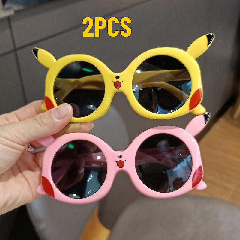 

2PCS Children Cute Cartoon Personality SunglassesStreet Shooting UV400 Boys Outdoor Sun Protection Glasses Kid Classic Eyewear