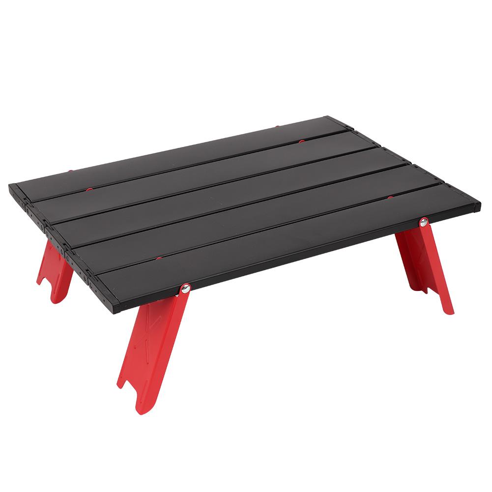 Mini Aluminum Alloy Picnic Table Lightweight Folding Table for Outdoor BBQ Backpacking Camping