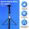ABUO-Telescoping Tripod Portable Stable Base Selfie Stick Adjustable Height 360° Rotation Live Streaming Stand Combination 2