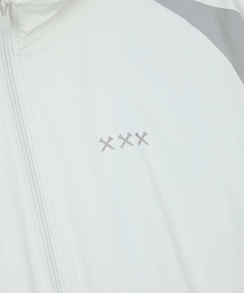 JAMIE WEST Nylon Spandex Washer Windbreaker (Grey)