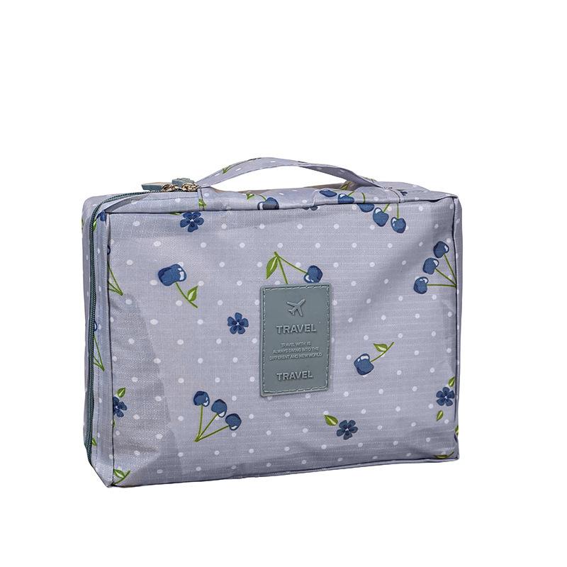 

Cartoon Printed Large Capacity Makeup Bag, Multi Grid Layered Design, Easily Accommodates A Full Set of Beauty Products