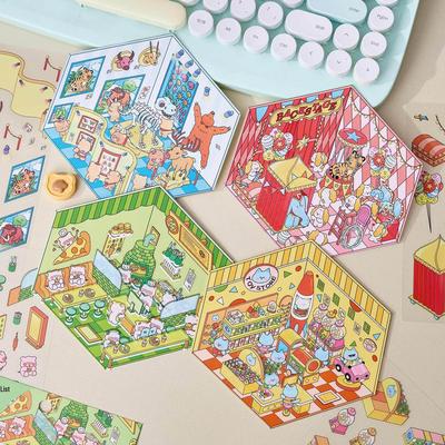 Zaomo PET 3D Stereo Park Series DIY Miniature Scene Decorative Sticker