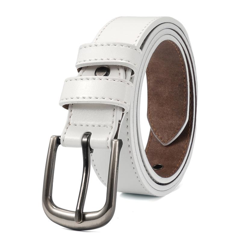 Leather Women'S Belt American Retro Fashion Jeans I Belt High Quality Corns Pin Buckle Belt Women