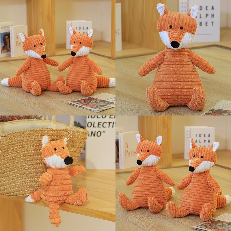 Cute Orange Fox Plush Toy For Girls Perfect Birthday Gift Soft And Huggable 15cm/33cm/42cm/65cm