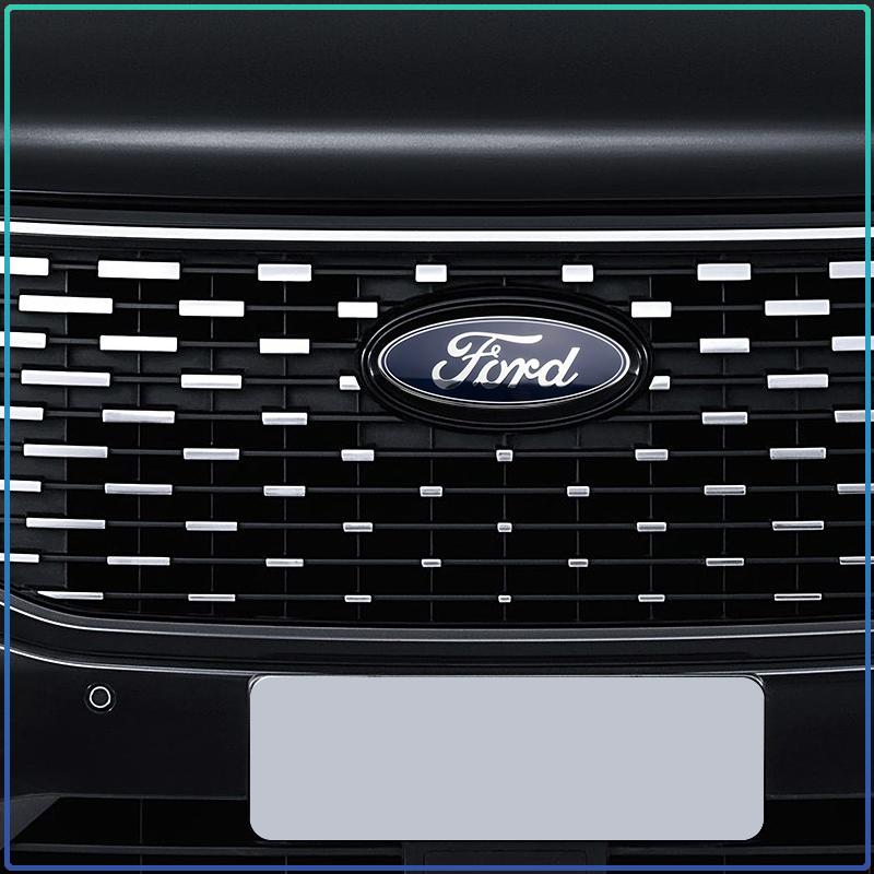 Bil Bakre Bagageutrymme Logotyp Emblem Klistermärke 11,5x4,5cm Ersättning för Ford Ranger Escape Mondeo Fusion Fiesta Kuga Edge Focus Mustang Biltillbehör