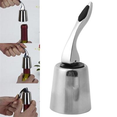 Stainless Steel Vacuum Sealed Red Wine Champagne Storage Bottle Stopper Sealer Caps