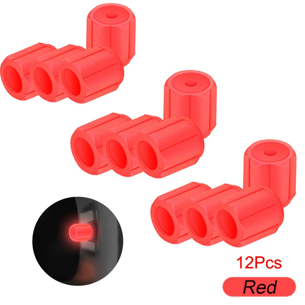 Fluorescent Tire Valve Stem Caps, Luminous Auto Wheel Air Valve Cap,Universal Decoration Accessories for Car/Bike/Motorcycles