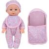 25cm Soft Vinyls Nurturing Doll Roleplay Reborns with Clothes For Children Home Kindergarten Activity Parenting Game Toy