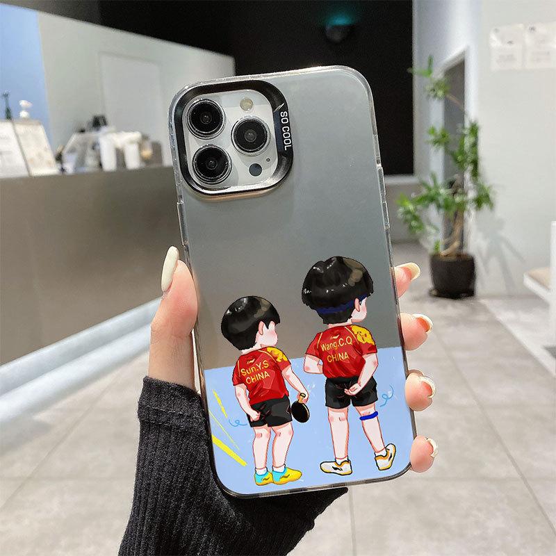 Сунь Инша и Ван Чуцинь для Чехла на Телефон Apple 16promax для iPhone 15 Мультяшный Милый 13 Сочетание Голов Ша Apple 11