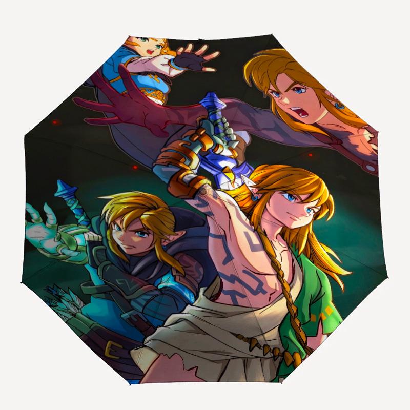 1pc Game Zelda Umbrella, Sun Protection, And UV Shielding. It Has Eight Sturdy Ribs for Outdoor Use And Perfect As a Holiday Gift