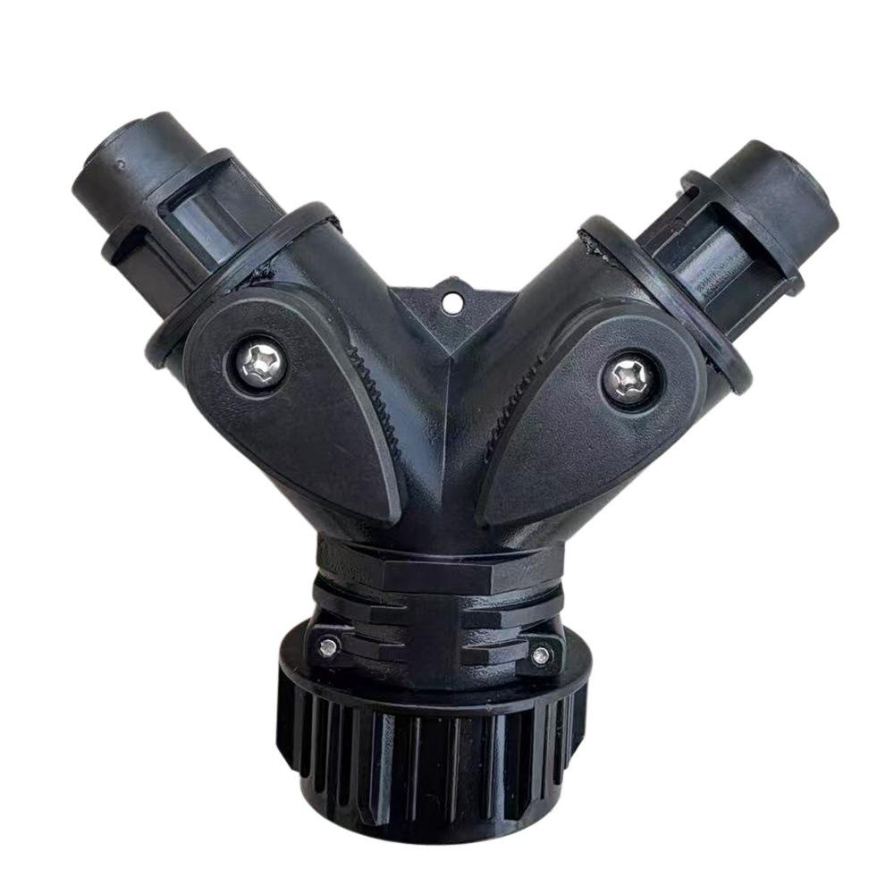 8/12 Irrigation Soft Hose Double Lock 47 Turn Six-Way Garden Watering Connector