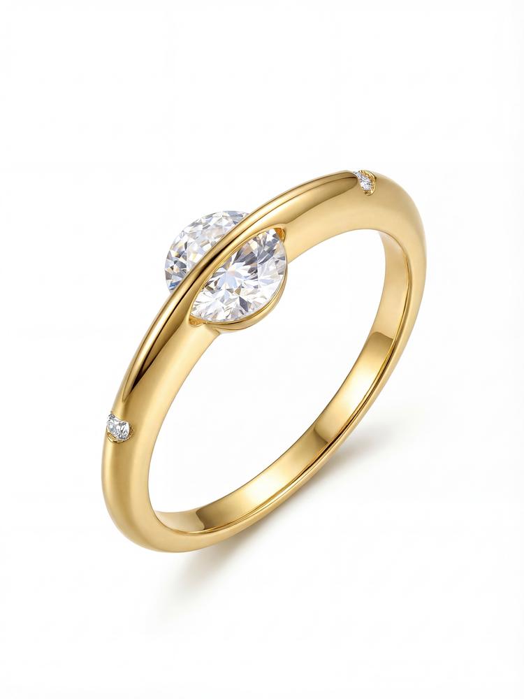 925 Silver Personalized Planet Around Advanced Zircon Ring For Women Wedding Party Daily High Quality Fine Jewelry