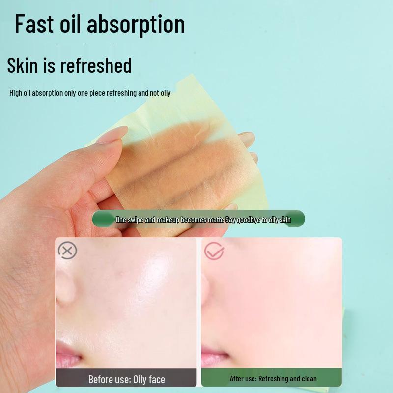 LIVJZ Portable Facial Oil Blotting Sheets - 100 Pack
