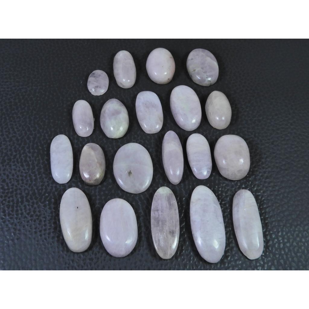 244Cts. Natural Pink Kunzite Oval Cabochon Gemstone 20Pcs Lot C-1152