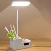 LED Desk Lamp Dimmable Flicker Free Flexible Hose Design Eye Protection High Brightness Illumination Rechargeable 2-in-1 Eye-caring Reading Lamp with