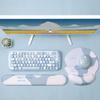 Extra Large Minimalist Memory Foam Mouse Pad with Pillow for Men and Women - Stain Resistant, Office & Gaming Hand Rest.