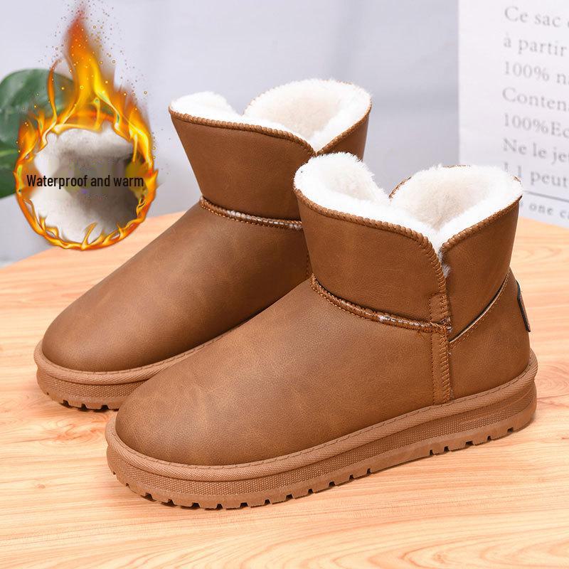 2024 Damen- und Herren-Schneestiefel, rutschfest, wasserdicht - Samtgefüttert, dicke Sohlen, große Größen