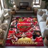 Arsenal Customize Text Floor Mat Suitable for Kitchen Foyer Dining Room Decorate room Anti-slip Rug Decorate Offices Perfect Gift for Friends & Family
