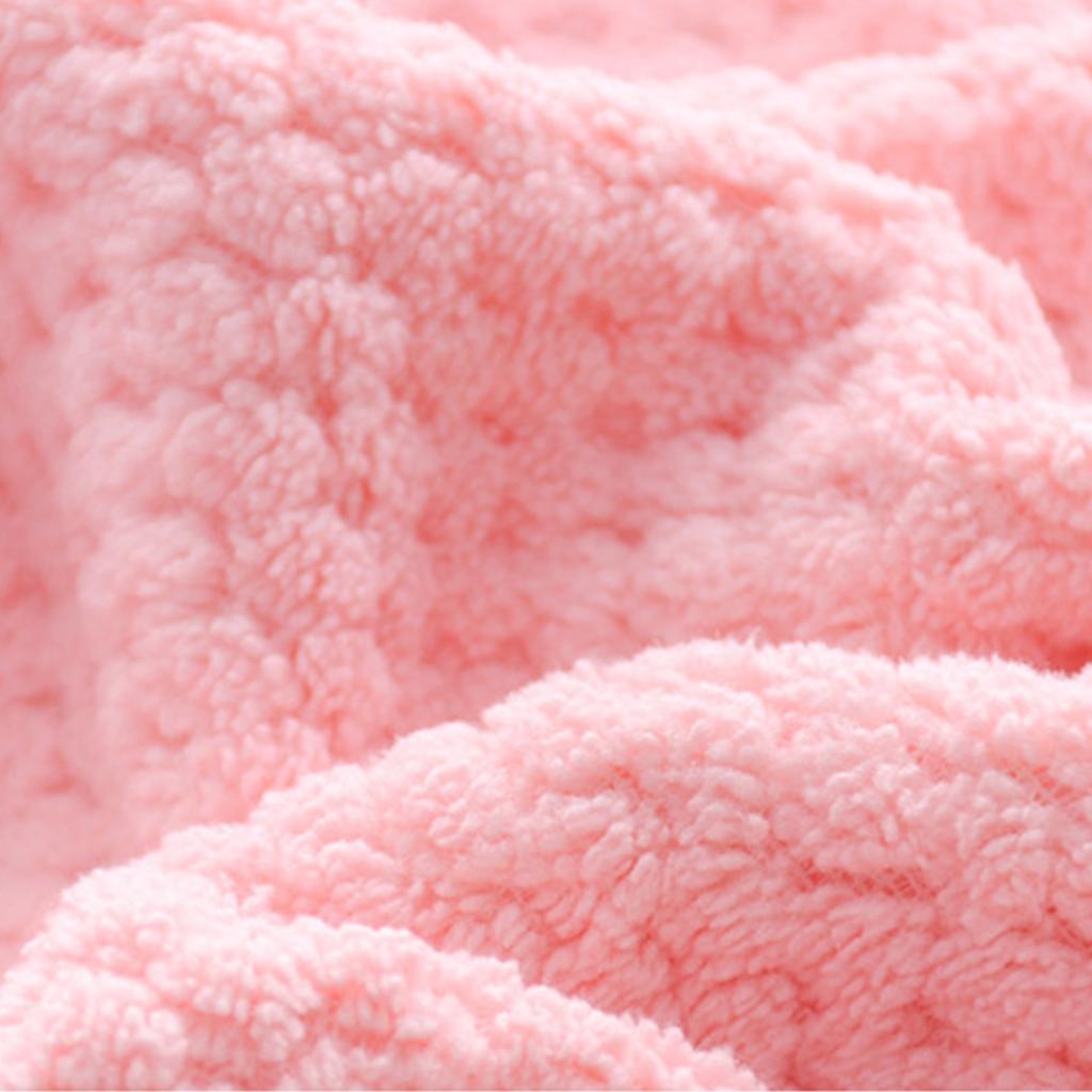 Coral Velvet Bath Towel Water Absorption Bathing Body Towel Pure Color for Bathroom Hotel