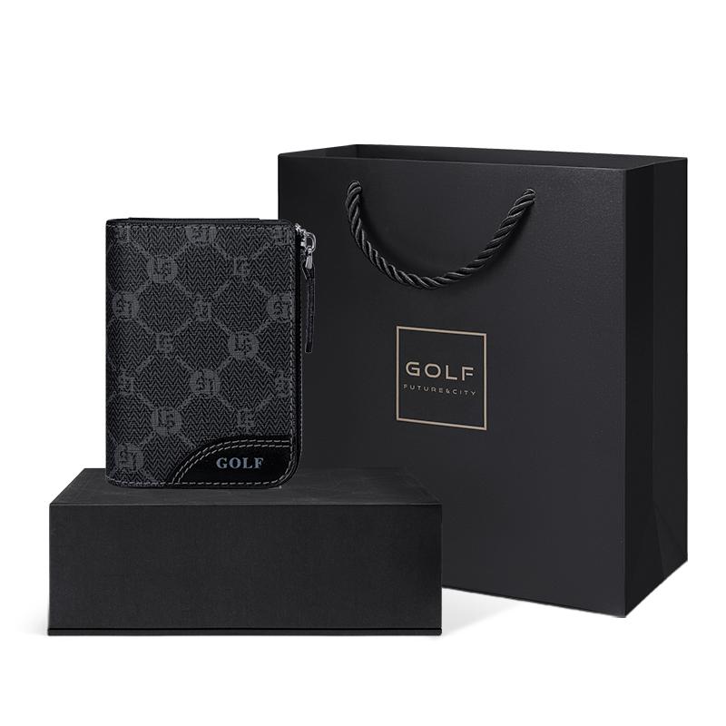 New GOLF PVC Driver's License Wallet Coin Purse Trunk Bag Card Holder Small Men's Black Q261829