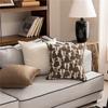 45X45CM Brown Throw Pillow Cover Simple Versatile Stamping Waist Cushion Cover Decor Home Decorative Pillowcase