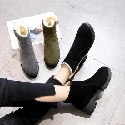 Women Snow Boots Warm Short Fur Plush Winter Ankle Boots Plus Size Ladies Shoes Female Zip Comfort Warm Shoes Footwear568