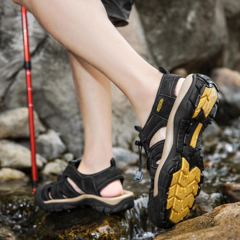 Men's and women's sandals, men's platform bag head, men's beach shoes, creek walking shoes, large size outdoor casual shoes