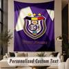 Custom Text Tapestry Anderlecht FC Print Wall Tapestry Indoor Living Room Wall Decor