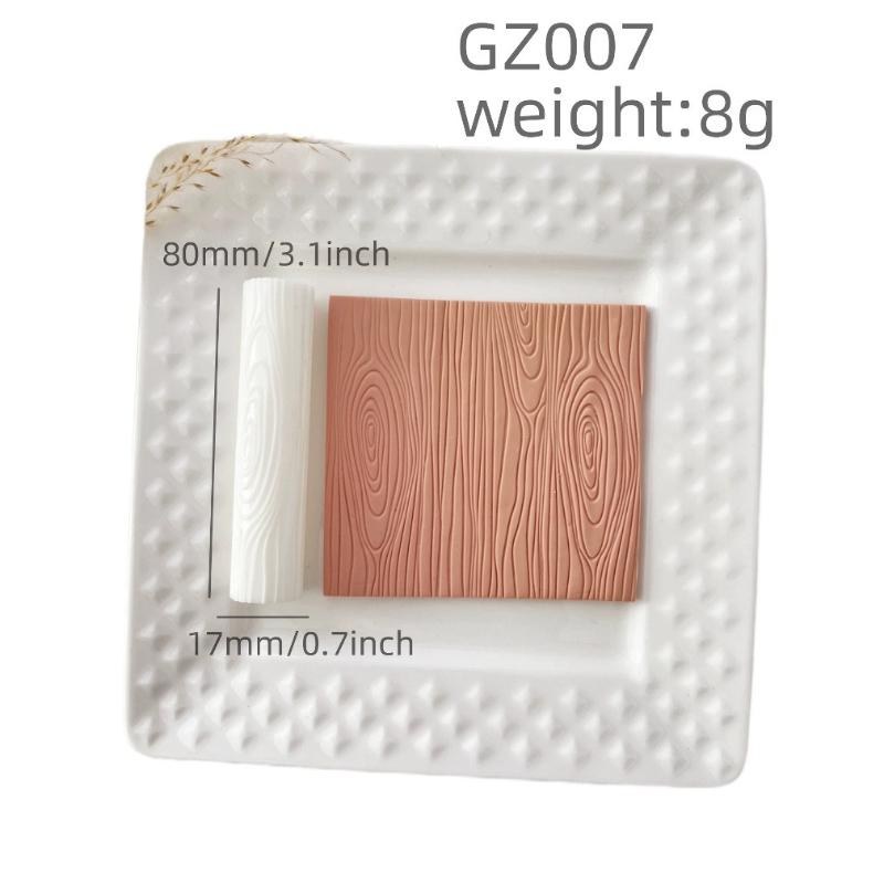 Wood Grain Texture Roller with High Precision for Making Soft Pottery and Clay Earrings Polymer Clay Tools