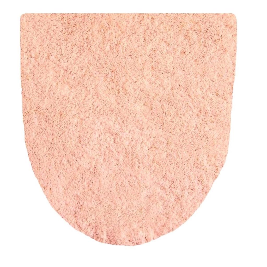 Okato Merry Gelato 4-Piece Pink Seashell Toilet Mat Set, Multi-Purpose, for Washing and Heated Toilet Use, Regular Toilet, Lid Cover, Paper Holder Cov