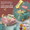 Early Education Emulated Telephone Toys Montessori Simulation Landline Phone  Kids