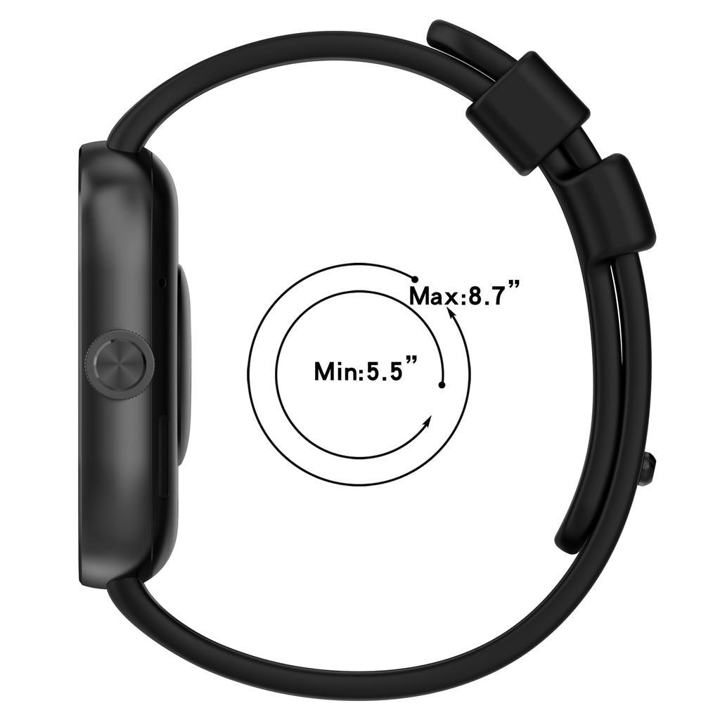 For Xiaomi Redmi Watch 4 Silicone Watch Band Adjustable Wrist Strap